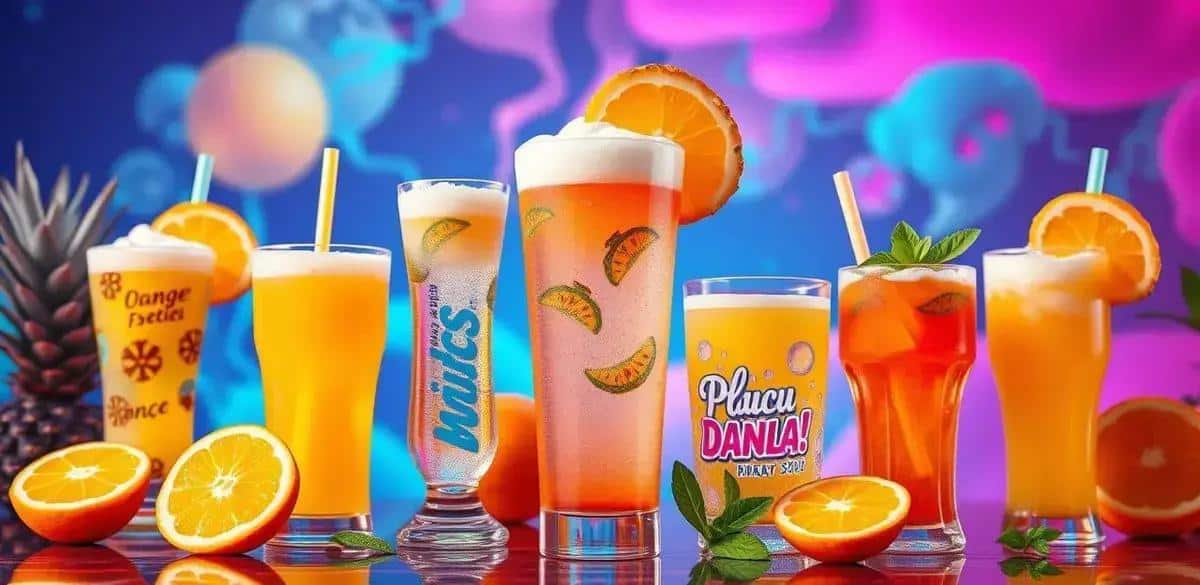 Variaciones de la Soda de Naranja con Espuma de Piña