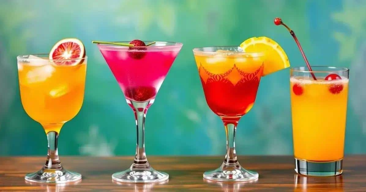 Variaciones de Pisco Sour con diferentes frutas