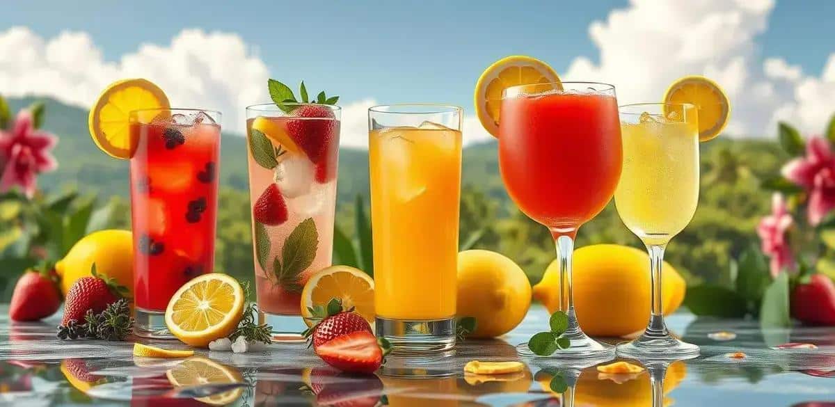 Variaciones del Jugo de fresa y limón
