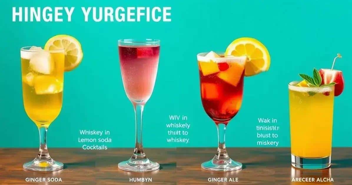 Variaciones y alternativas al Whisky con soda de jengibre y piña