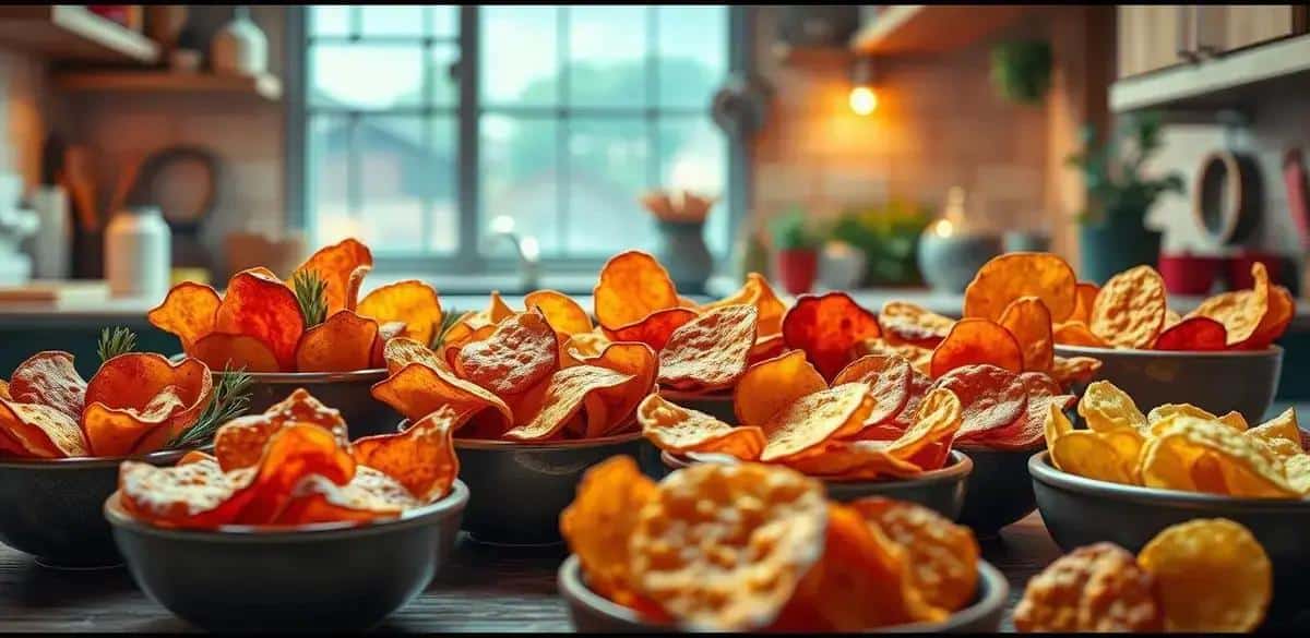 Variantes de Chips de Camote con Hierbas