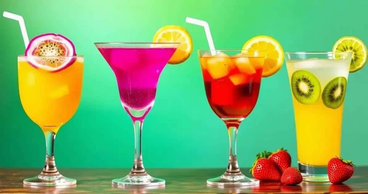 Variedades de Caipirinhas con Frutas Alternativas