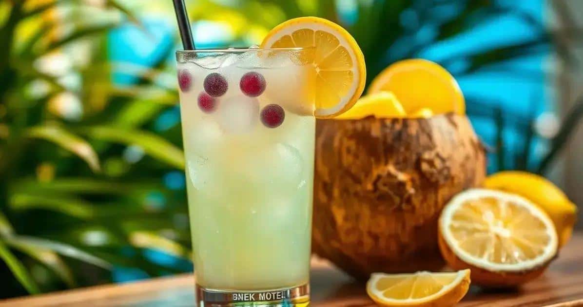 Agua de Coco con Licor de Cassis y Limón: La Bebida Perfecta para Sorprender