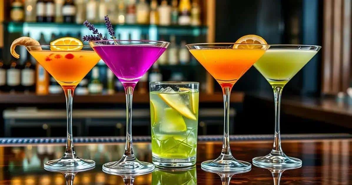 Alternativas creativas para el Martini con espuma de maracuyá y menta