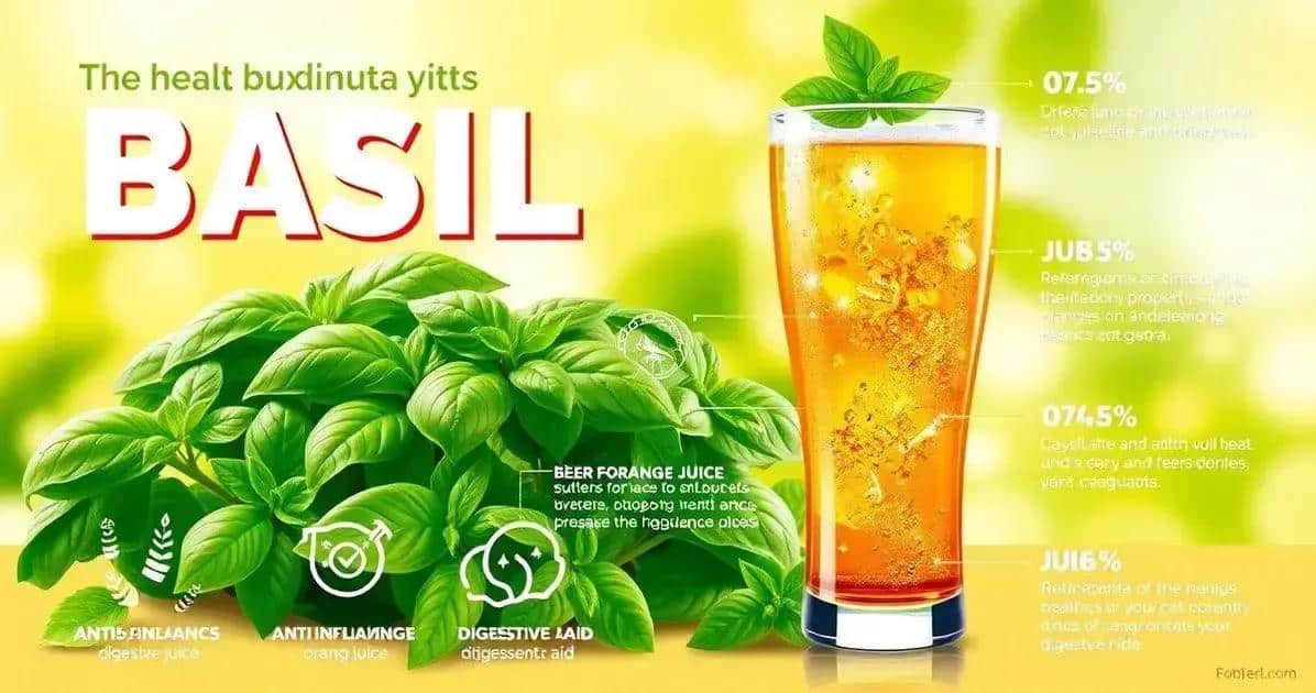 Beneficios de la Albahaca en bebidas