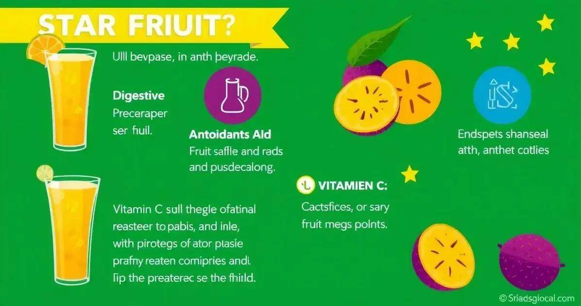 Beneficios de la carambola en tus bebidas