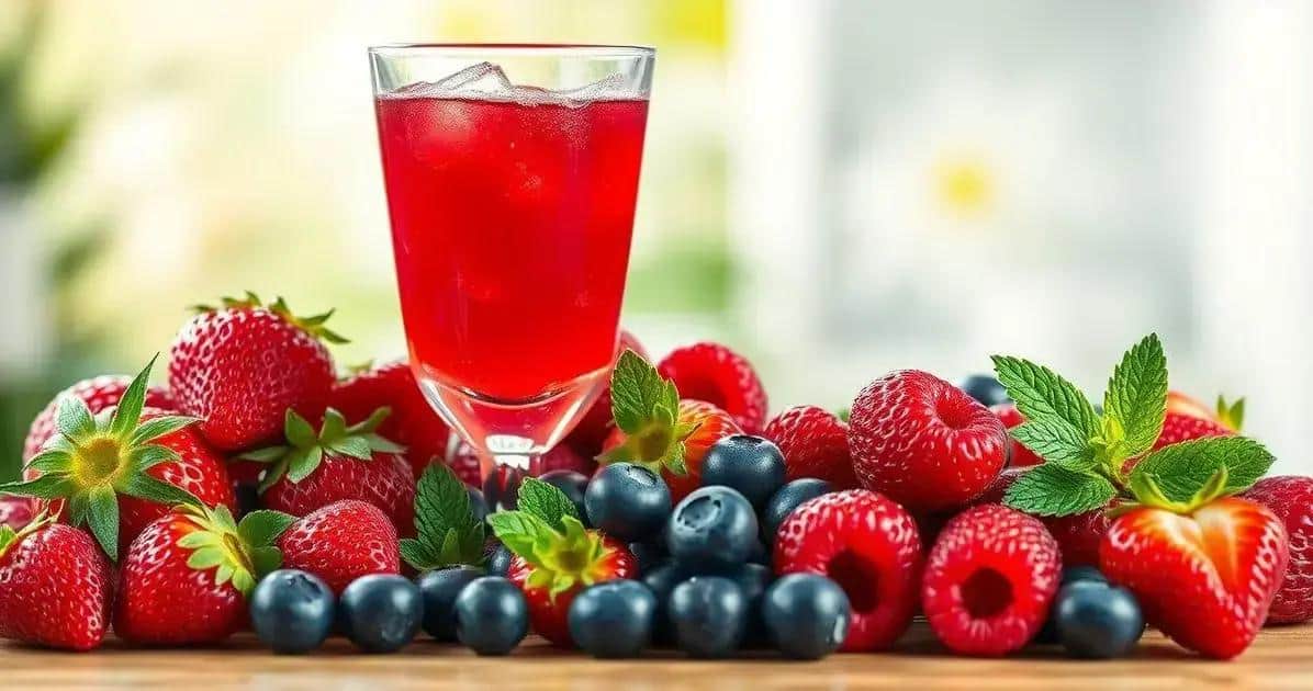 Beneficios de las frutas rojas en la bebida