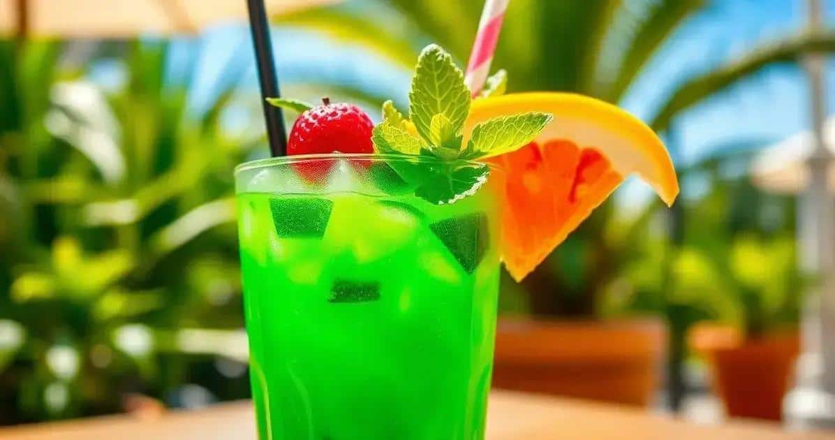 Caipiríssima Tropical con Licor de Menta: La Fiesta en Tu Vaso