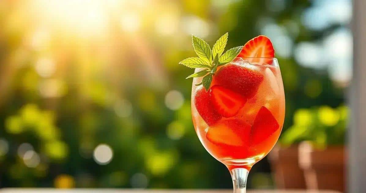 Caipiroska de Fresa: Aprende a Preparar Esta Bebida Súper Sabrosa.