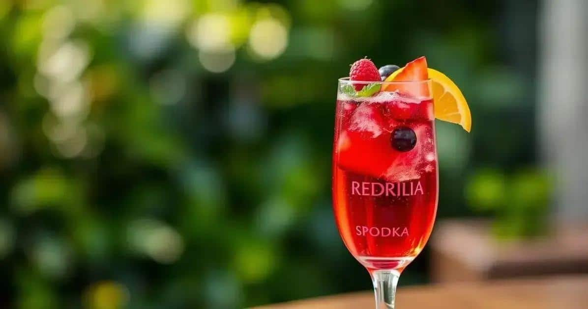 Cóctel con vodka y espumante de frutas rojas: un brindis irresistible