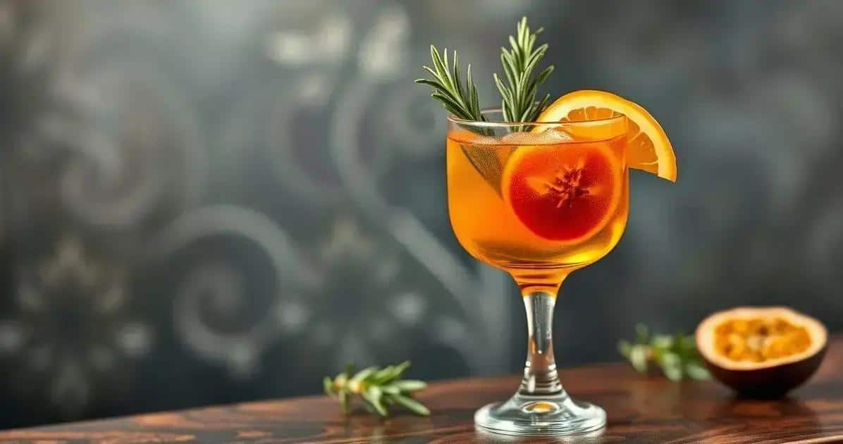 Coñac con jugo de maracuyá y romero: Un cóctel sorprendente que debes probar