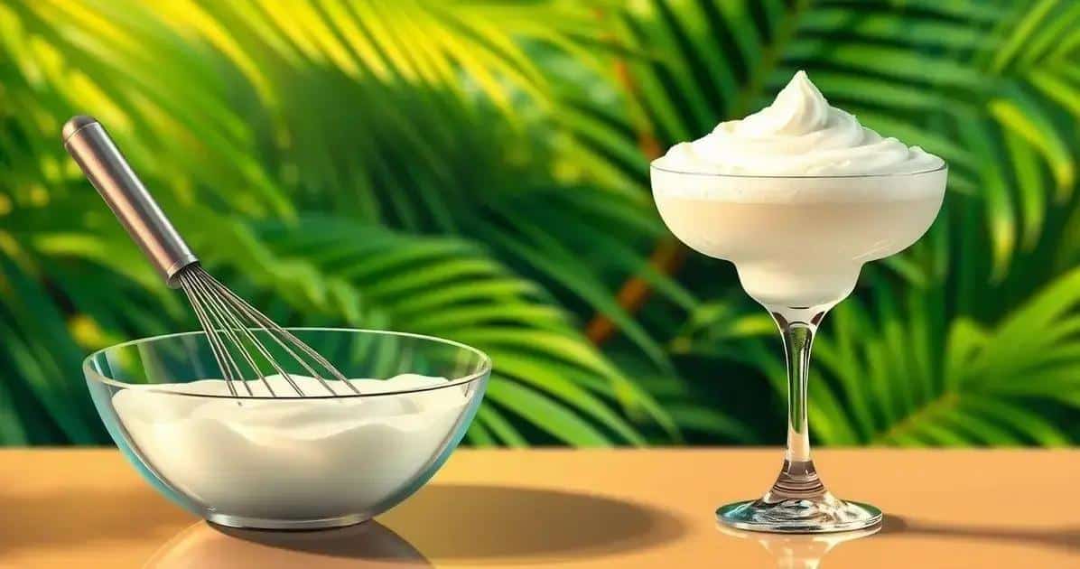 Consejos para lograr la espuma de coco ideal