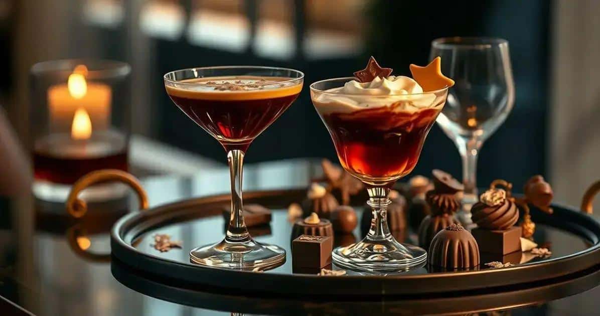 Consejos para servir Coñac con licor de chocolate y crema
