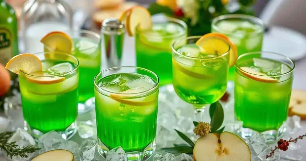 Consejos para servir el licor de manzana verde con vodka y limón