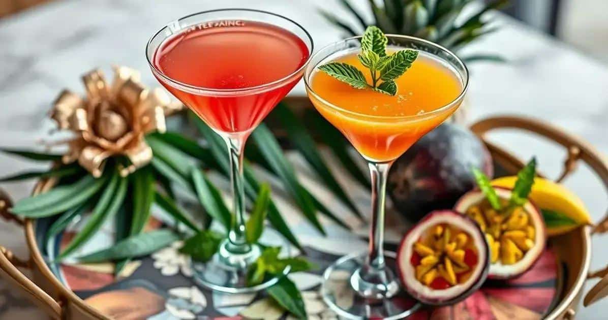 Consejos para servir el Martini de Maracuyá y Menta