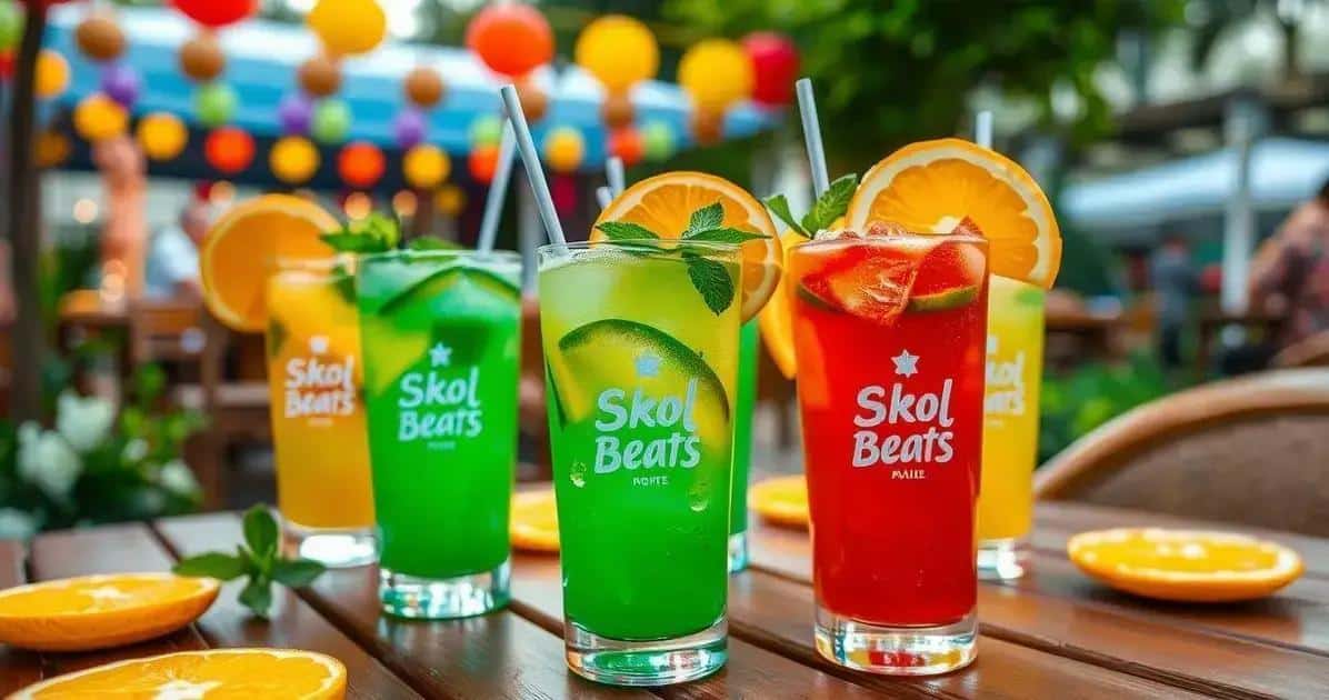 Consejos para servir Skol Beats tropical con naranja