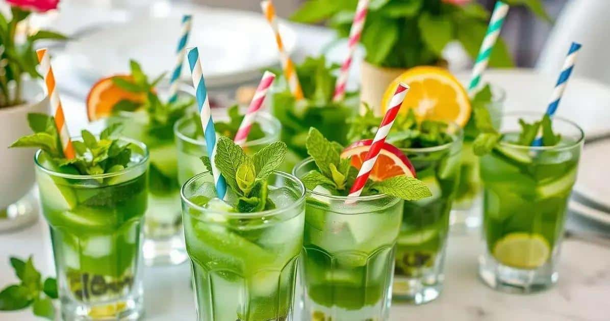 Consejos para Servir y Decorar la Bebida de Menta Consejos para Servir y Decorar la Bebida de Menta