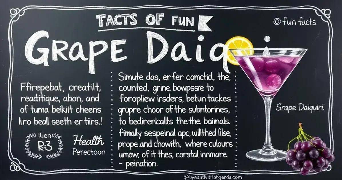 Curiosidades sobre el Daiquiri de uva