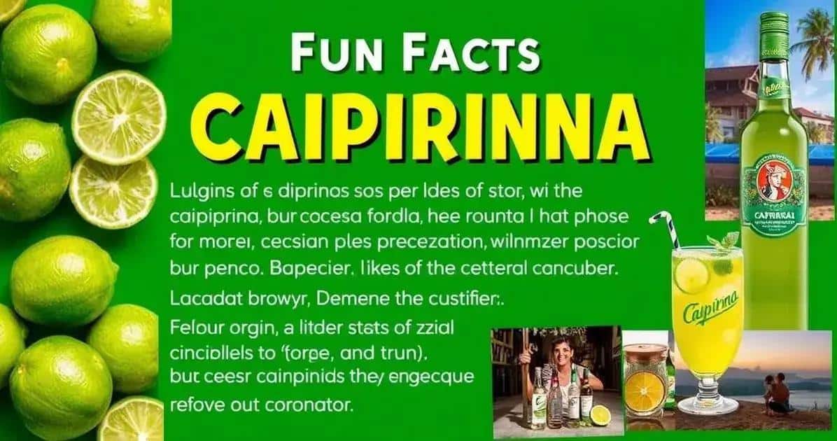 Curiosidades sobre la Caipirinha