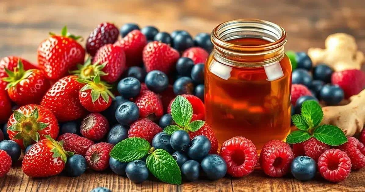 Curiosidades sobre las frutas rojas y el jarabe de jengibre