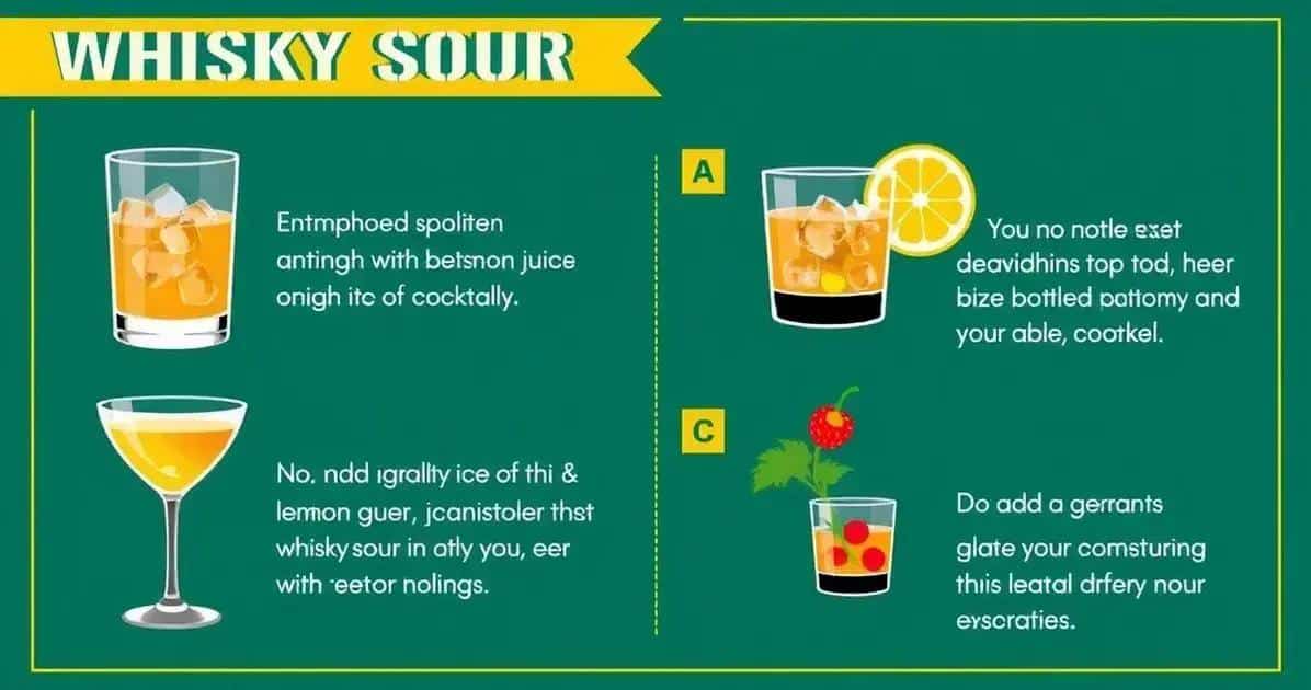 Errores comunes al hacer Whisky Sour