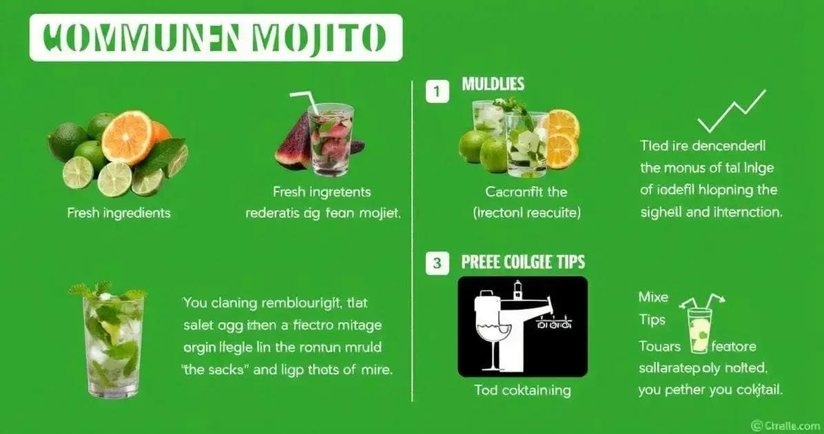 Errores comunes al preparar un mojito
