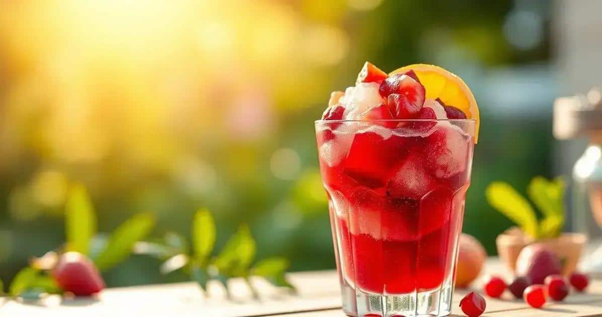 Ice con frutas rojas y jarabe de jengibre: ¡una delicia refrescante!