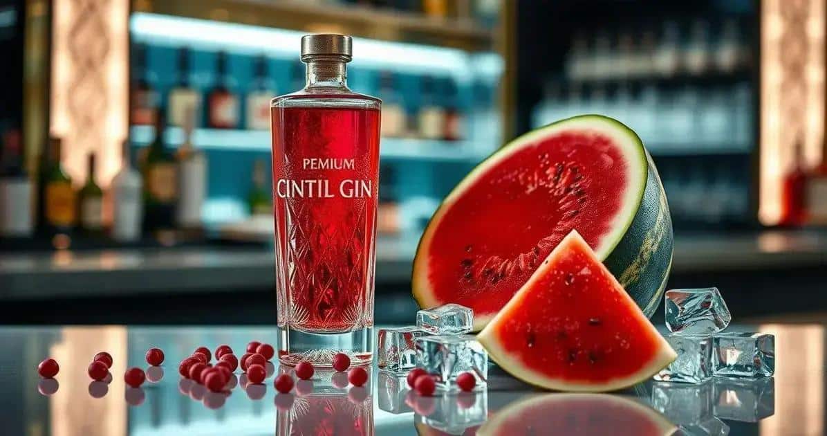 Ingredientes de la Receta de Gin con Jugo de Sandía y Pimienta Rosa