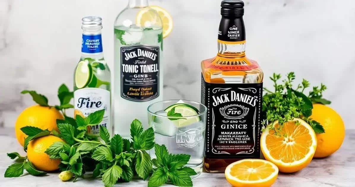 Ingredientes Esenciales para Gin Tónica con Jack Daniel’s Fire