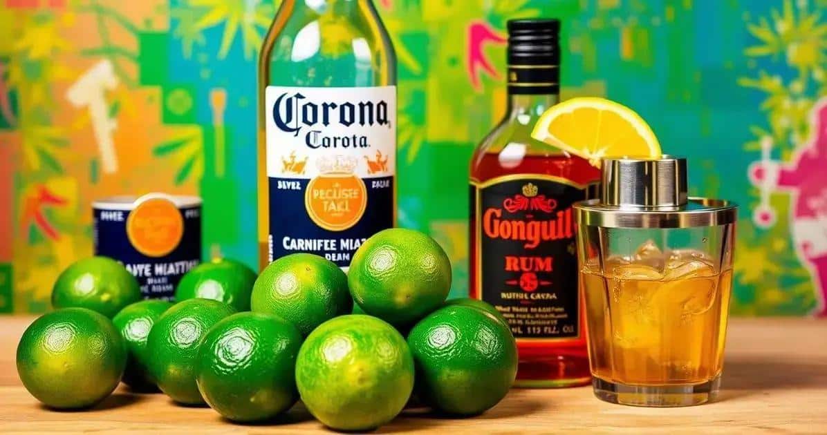 Ingredientes para Caipiríssima de Corona Ingredientes para Caipiríssima de Corona