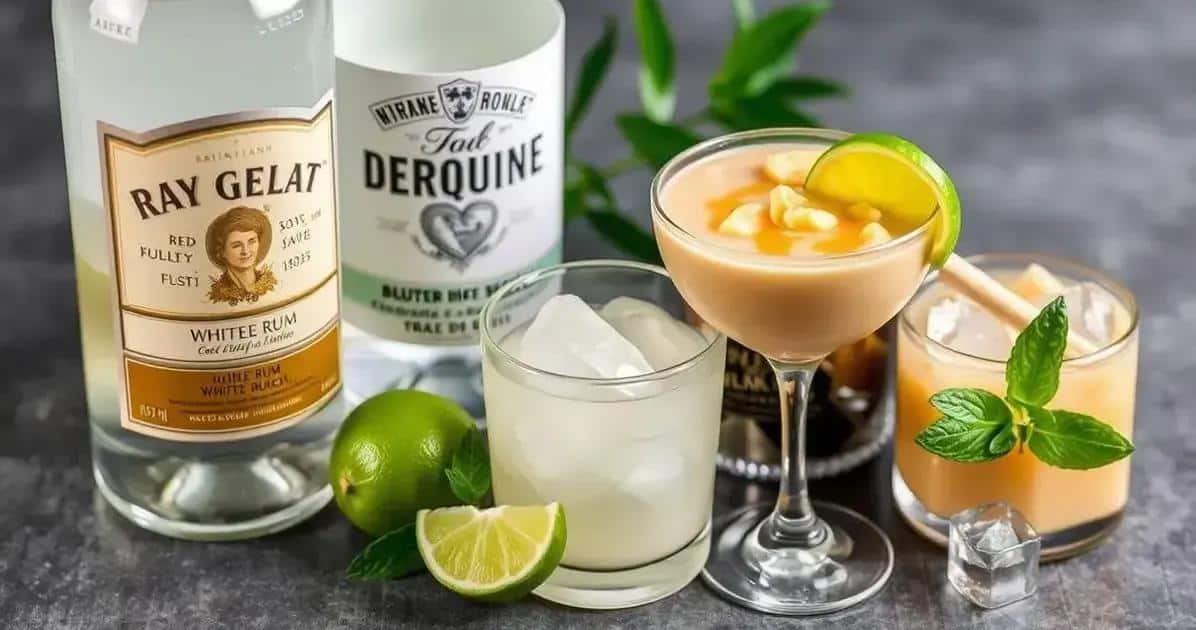 Ingredientes para el Daiquiri de dulce de leche