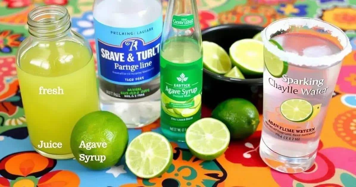 Ingredientes para Margarita sin alcohol