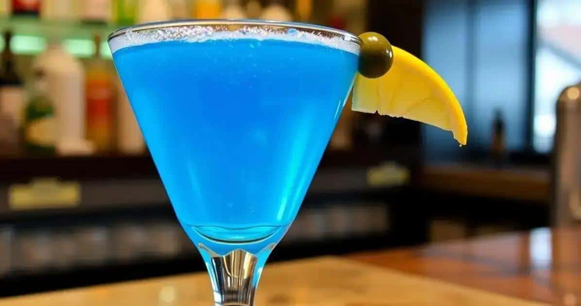 Ingredientes para Martini Azul