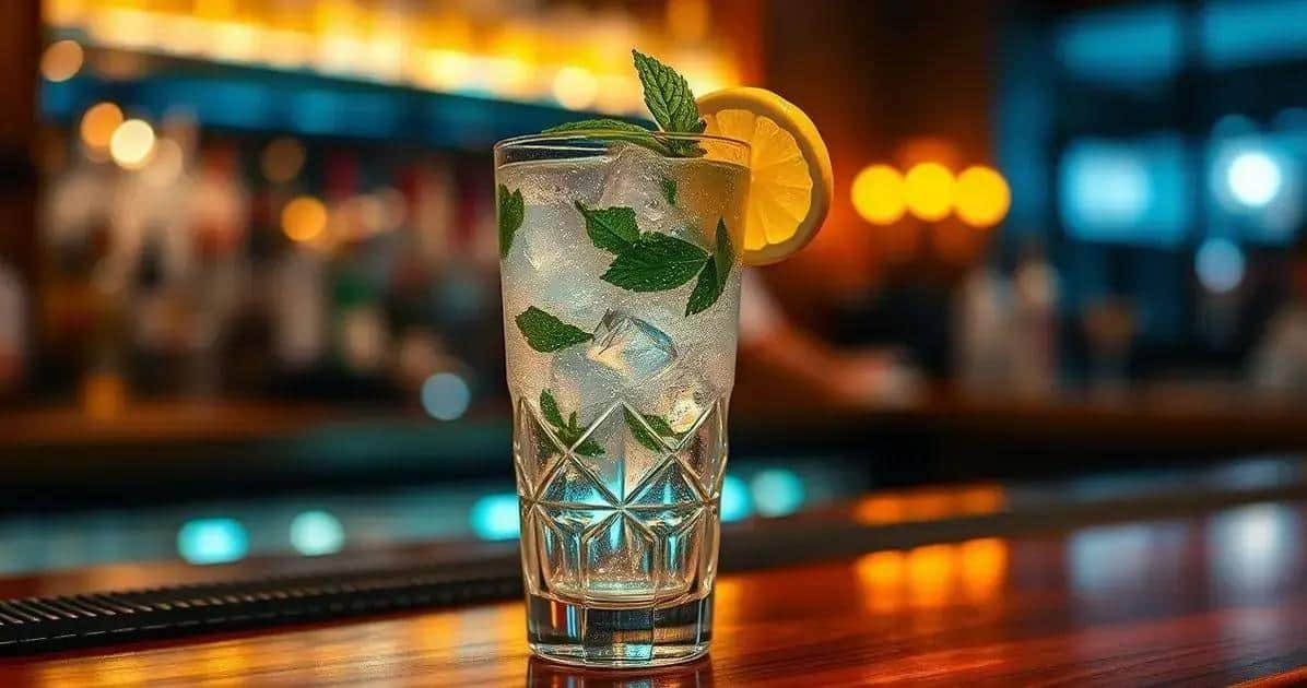 Licor de Menta con Soda de Limón y Gin: Un Cóctel Refrescante para disfrutar