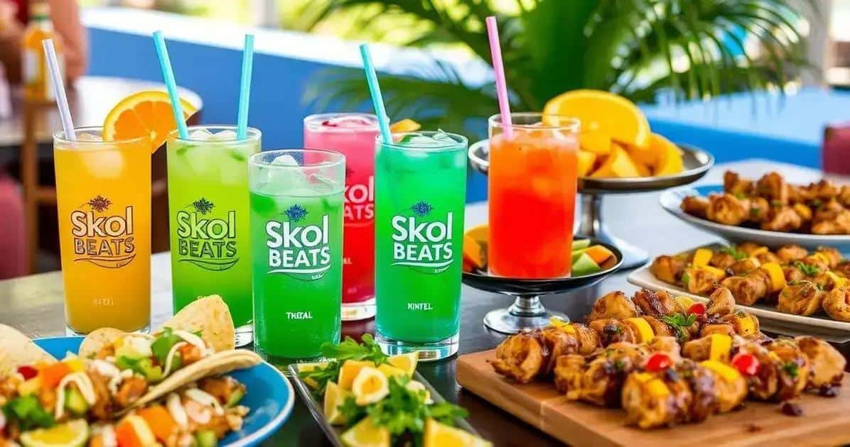 Maridajes ideales con Skol Beats tropical con naranja