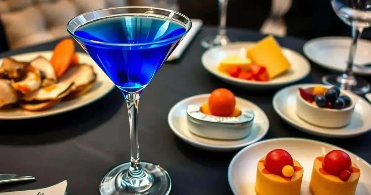 Maridajes ideales para Martini Azul