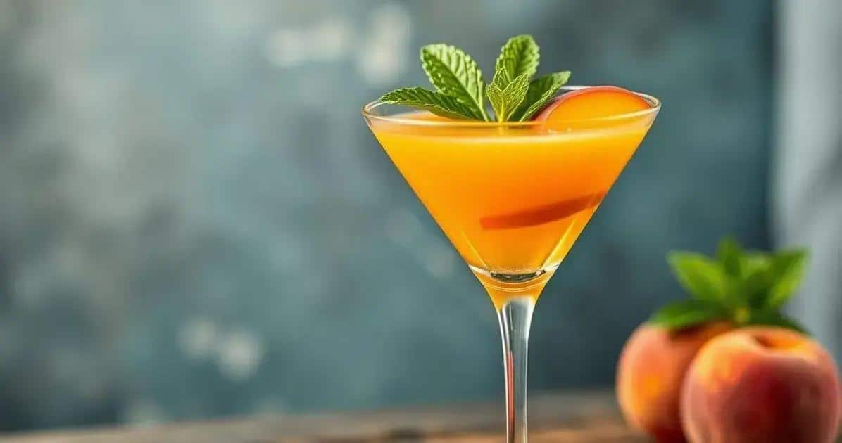 Martini con Espuma de Maracuyá y Menta: Una Bebida Refrescante y Deliciosa