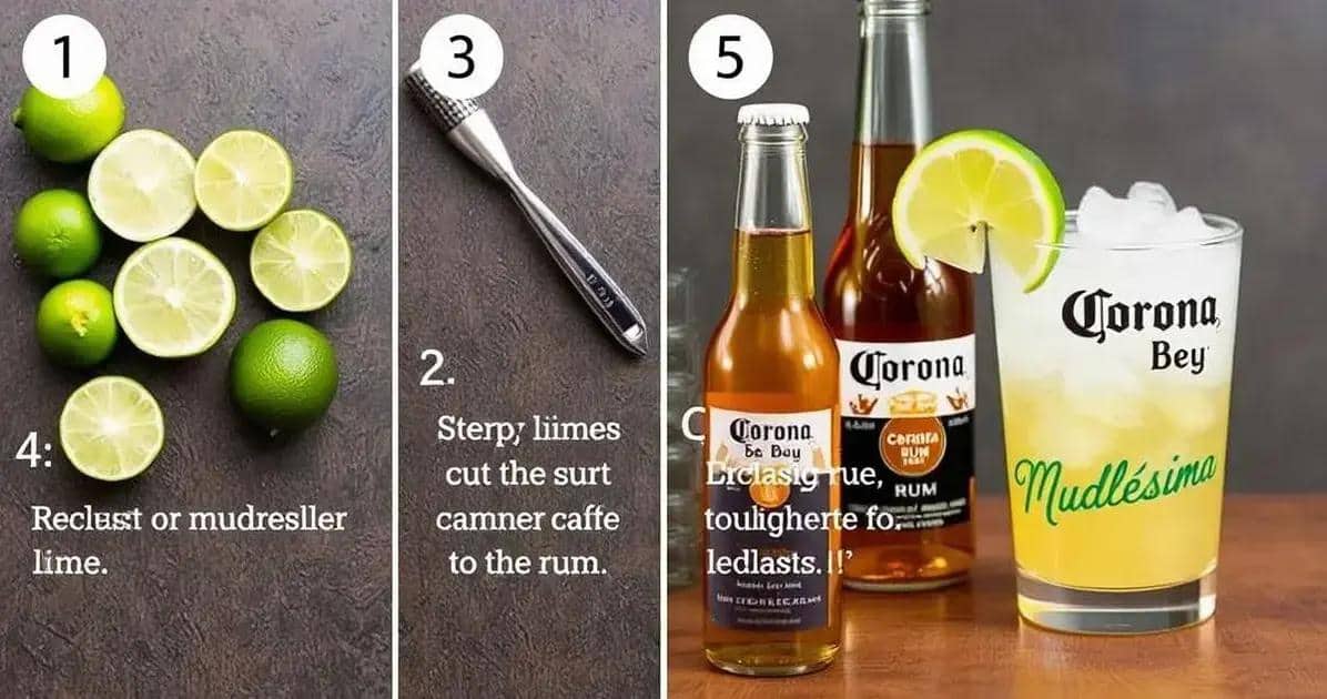 Método de Preparação da Caipiríssima de Corona Método de Preparação da Caipiríssima de Corona