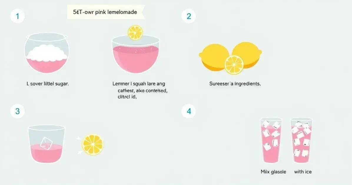 Método de Preparación de Limonada Rosa