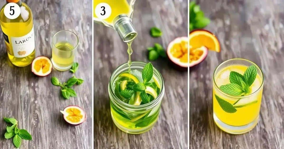Método de preparación del cóctel refrescante