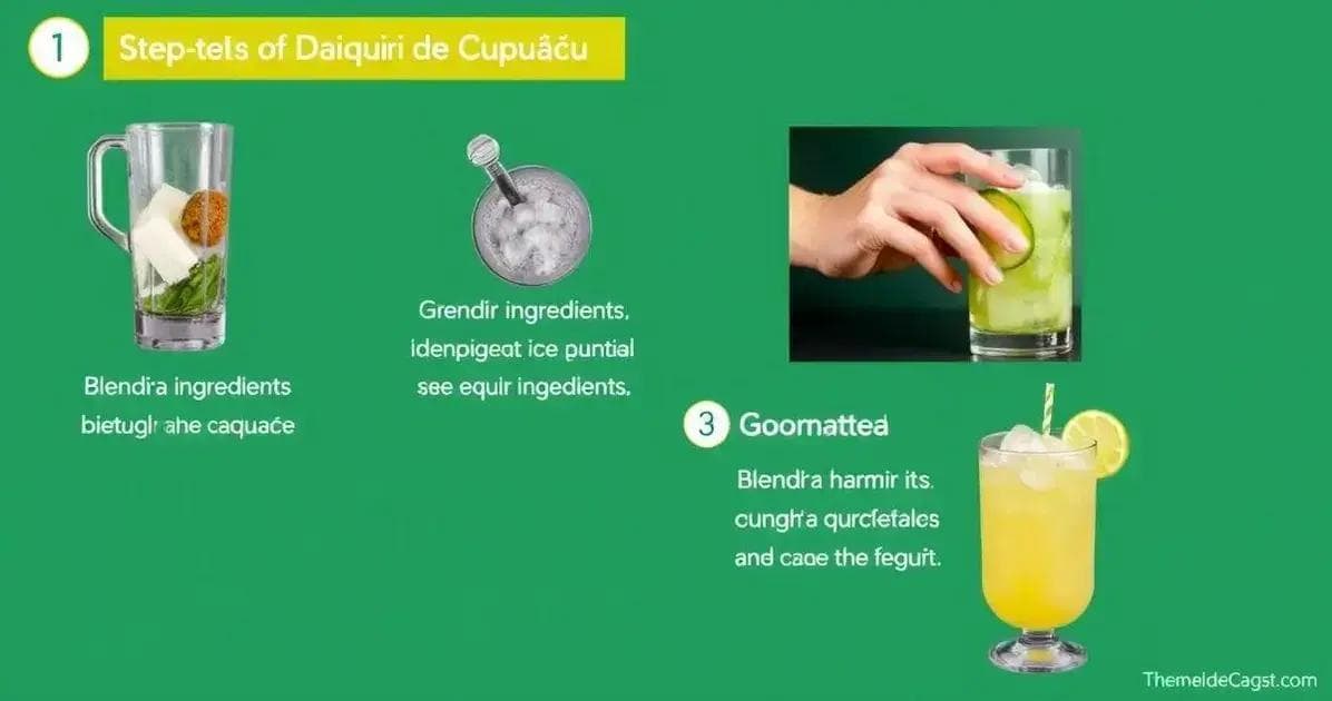Método de Preparación del Daiquiri de Cupuaçu