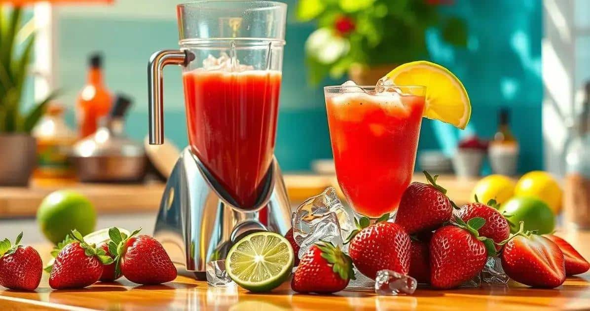 Método de preparación del Daiquiri de fresa