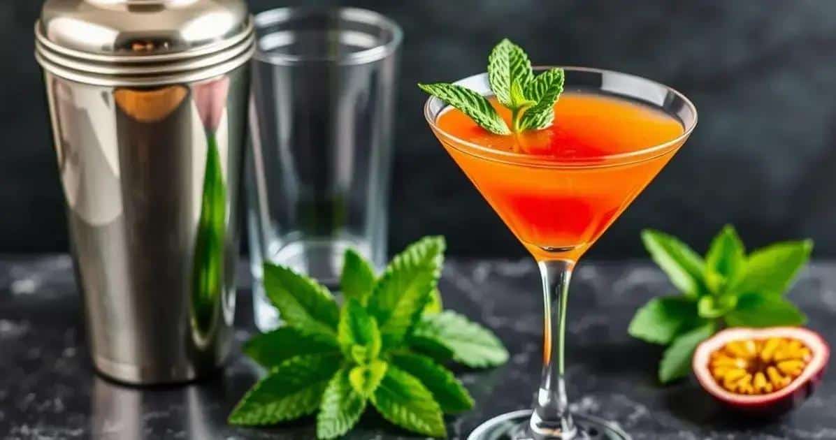 Método de Preparación del Martini de Maracuyá