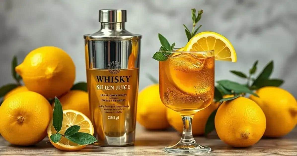 Método de preparación del whisky con limón siciliano y miel