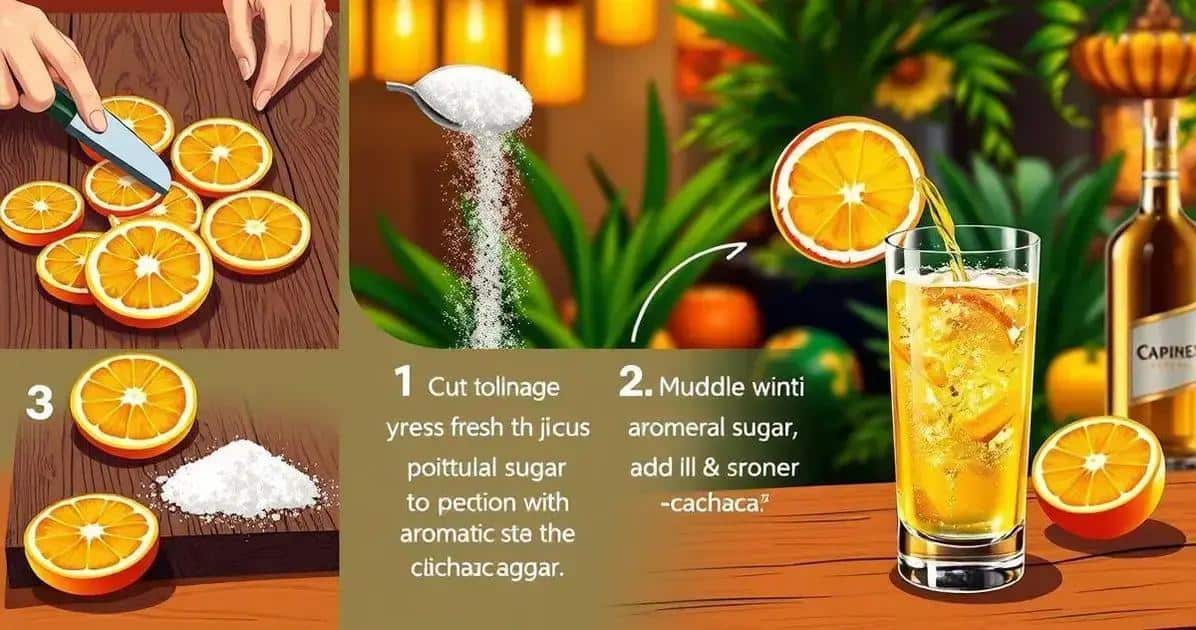 Método de preparación para la mejor caipiríssima