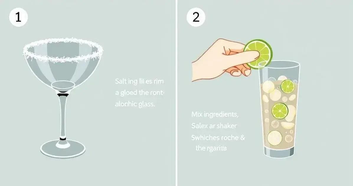 Método de preparación para Margarita sin alcohol