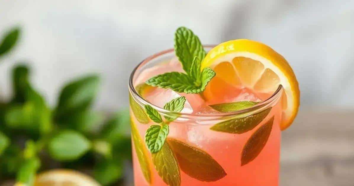 Receta de Limonada Rosa: Sin Alcohol, una Bebida Clásica y la #1 en los Bares Americanos.