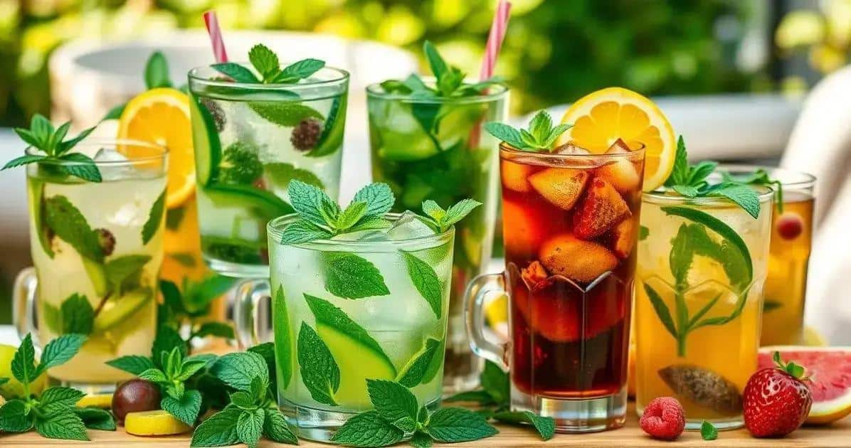 Uso de menta en bebidas