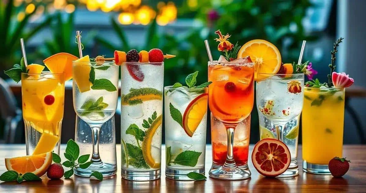Variaciones en la receta de gin tónica con licor de plátano