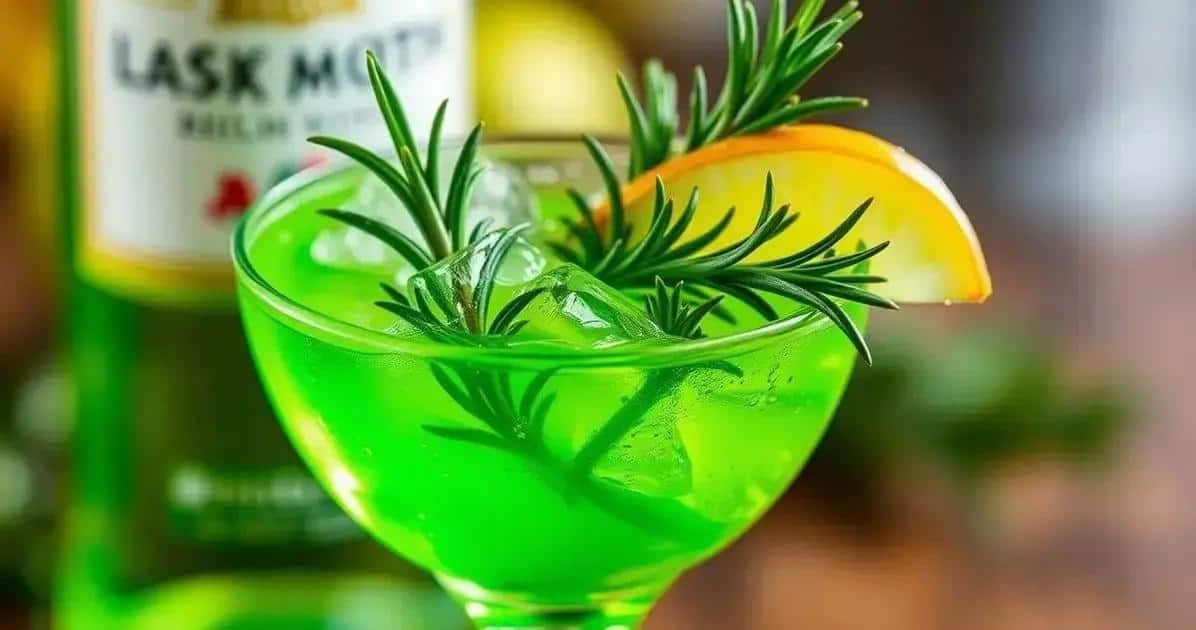 Vodka con Licor de Manzana Verde y Romero: ¡Descubre esta Deliciosa Receta!